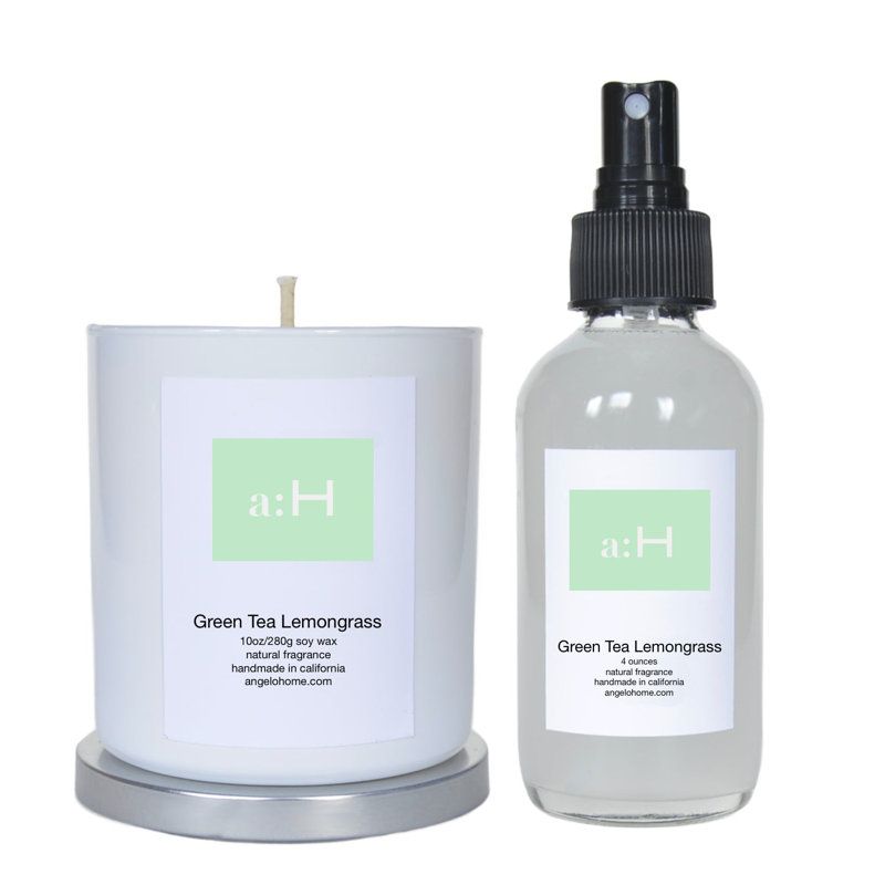 A: H Bougie thé vert citronnelle