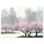 «Flowering Trees at Spring Landscape», reproduction d'art sur toile tendue-1825527399-1823573466