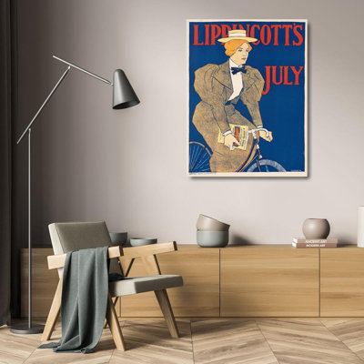 "Lippincott's juillet" par Joseph Gould - Art mural sur toile tendue avec châssis