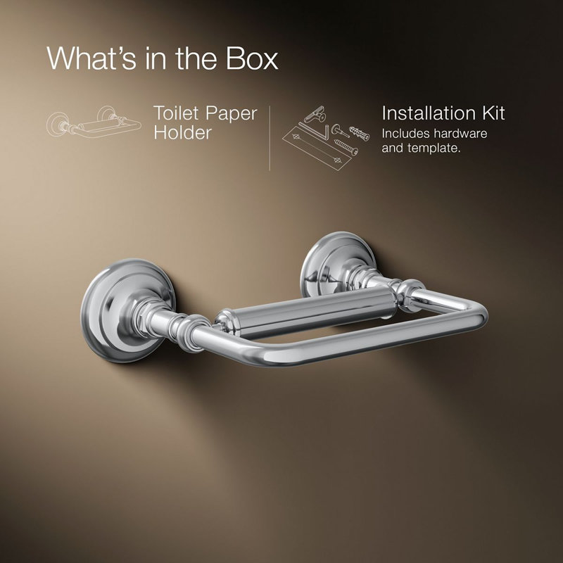 Artifacts® Pivoting Toilet Tissue Holder, Polished Chrome