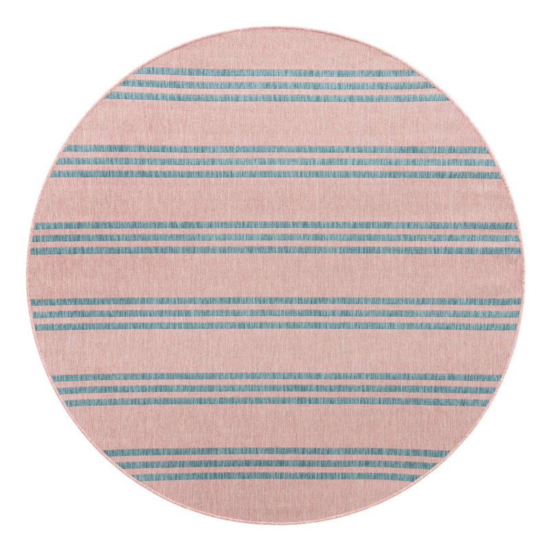 Tapis intérieur / extérieur Jill Zarin Anguilla, Rond 6 pi 7 po