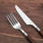Stainless Steel Flatware Set With Walnut Wood-Inspired Handles - Knives, Forks, Spoons For Dining