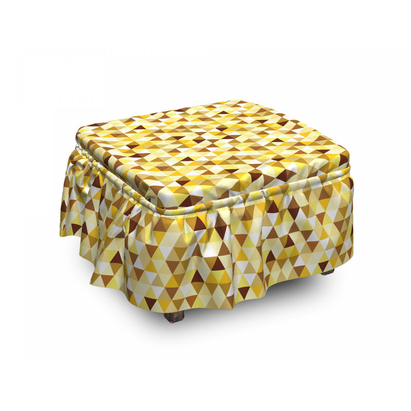 Box Cushion Ottoman Slipcover