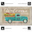 Paillasson Welcome Home Flower Truck Driftwood