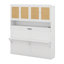 Twin Size Murphy Bed With Top Cabinet,Space Saving Foldable Bed With Light & USB-1045795139