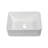 16"X12" White Ceramic Rectangular Vessel Bathroom Sink
