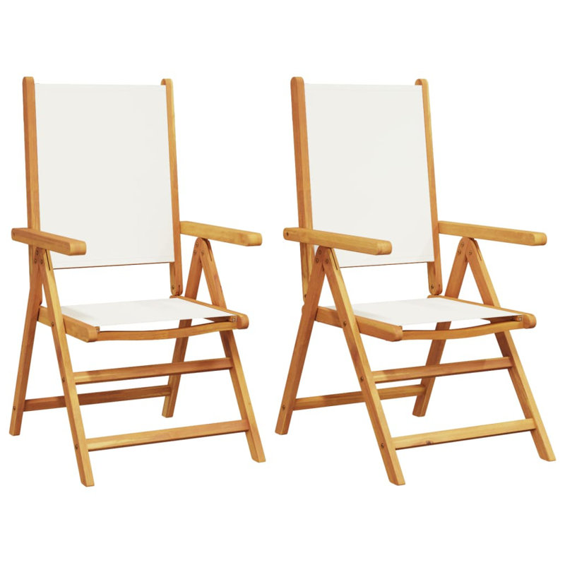 Edmunds Patio Dining Accent Chair, Cream White