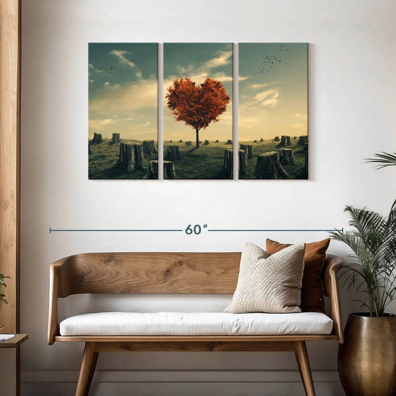 Indestructible Heart Tree, 28" H x 45" W