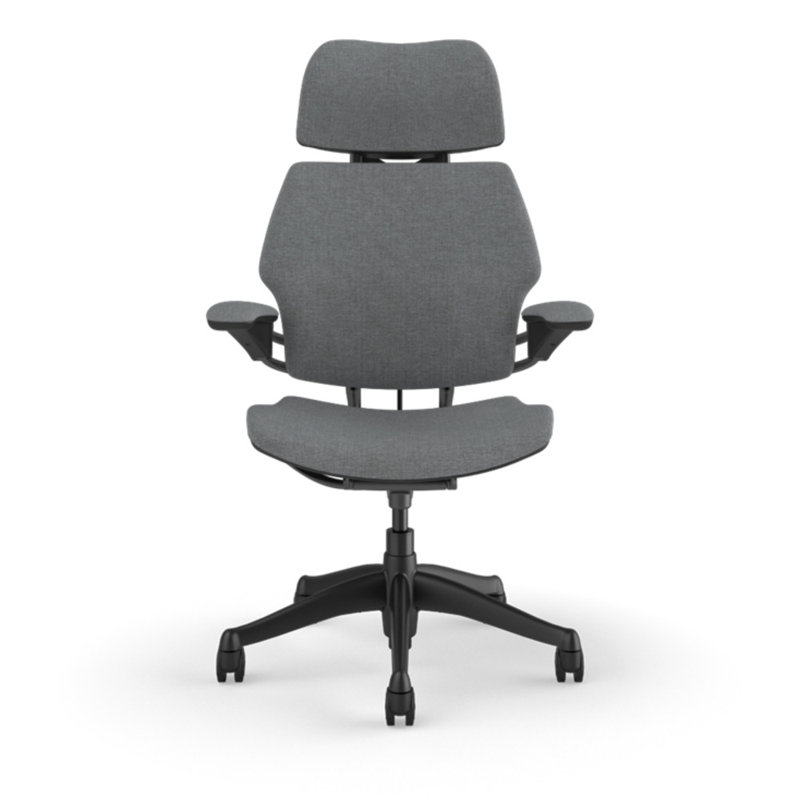 Freedom Headrest Ergonomic Task Chair - Guest, Gray - 12