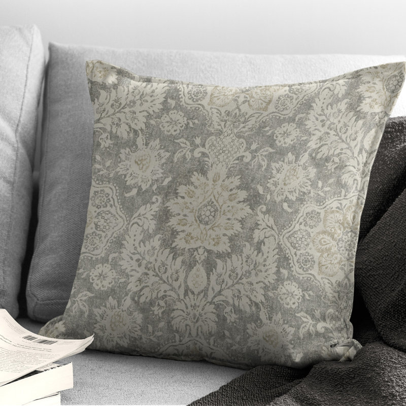  Floral Square Cushion, 20" H x 20" W