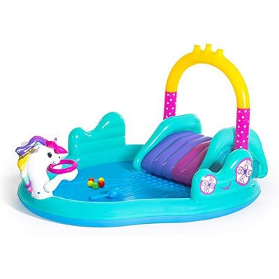 Magic Unicorn Water Inflatable Basketball Court
