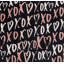 Jeté décoratif surdimensionné noir et rose Kate Oxora de la Saint-Valentin - 50 po x 70 po