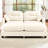 2 - Seater Chenille Beige Sectional , Ergonomic Curved Design, , Soft Throw Pillows And Flexible Combination Cloud Couch With Fabric, High Density Foam, Seat