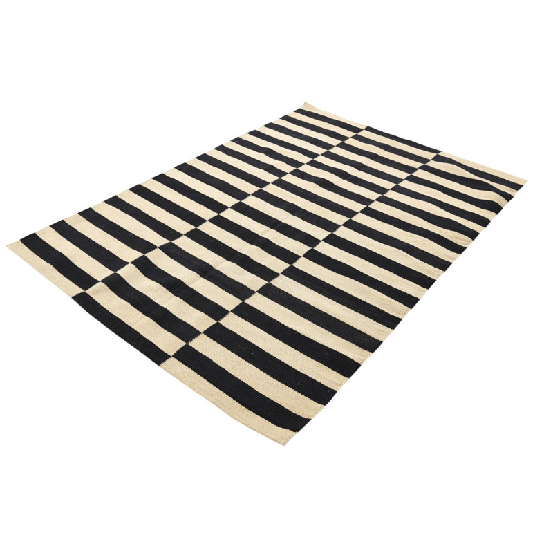 Tapis noir et blanc Jessen