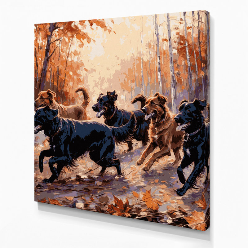 Dogs Belgian Tervuren Brown Canvas Wall Art, 12" H x 12" W