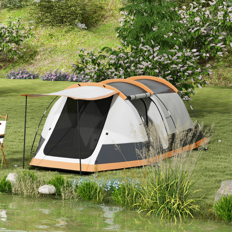 4 Person Tent, Orange