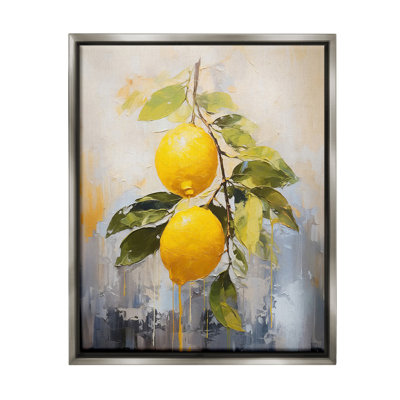 "Abstract Lemon Branch" par Ramona Murdock sur toile