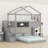 House Bunk Bed With Storage Staircase And Blackboard-1677905291