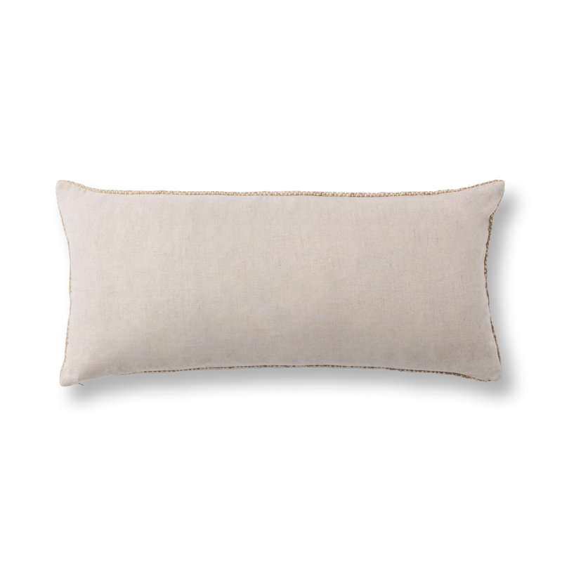 Jai Linen Blend Throw Pillow, Rectangle 16"H x 36"W