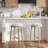 Backless Round Bar Stool