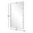 Zuma Metal Flat Wall Mirror
