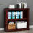 2 Tiers 30" Bookcase, Home Office Storage Floor Standing Bookshelf with Adjustable Shelf-1436224277-1436224281