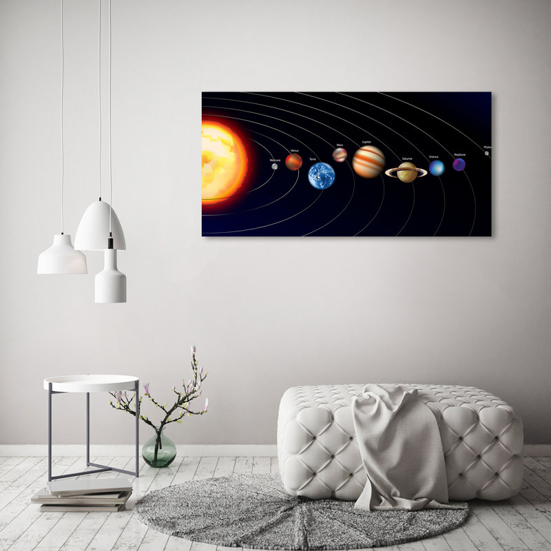 Solar System - No Frame Print, 70cm H x 100cm W, Glass