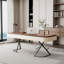 Coleharbor 63'' Contemporary Writing Desk with Integrated Drawers and Streamlined Metal Base