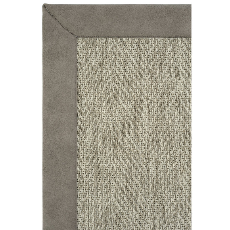 Tapis en cuir sisal Anita, Tapis de couloir 2 pi 8 po x 8 pi 3 po