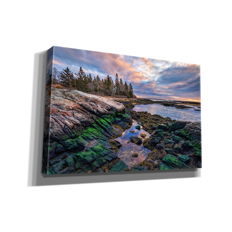 Toile épique Graffiti «Tidal Serenity Ii» par Rick Berk, 60 po x 40 po, H 40 po x l 60 po x P 1,5 po