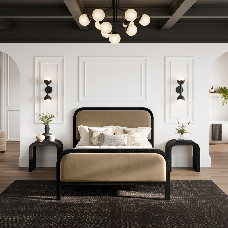 INES UPHOLSTERED BED, King (150 x 200 cm)