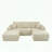 Plush Ottoman with No Assembly Required