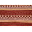 Tapis rouge / gris en laine noué à la main de conception unique 2 pi 10 po x 5 pi 9 po New Age