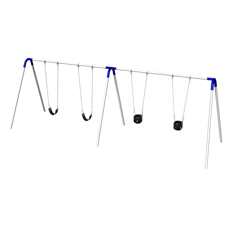 UPlay Today Double Bay Swing Set, Blue