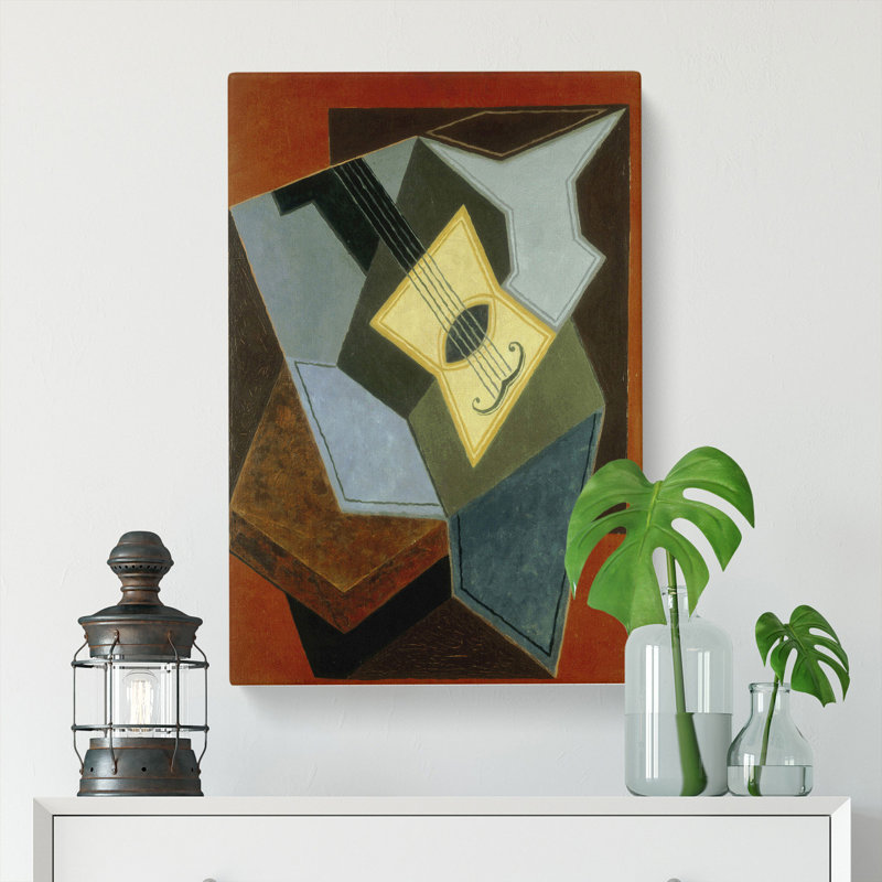 Guitar Vol.1 by Juan Gris - Wrapped Canvas Painting, 60cm H x 40cm W x 3cm D