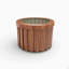 Pot rond Strata MD - brun moyen-293315933