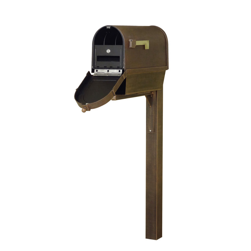 Boîte aux lettres avec poteau verrouillable Berkshire, Cuivre