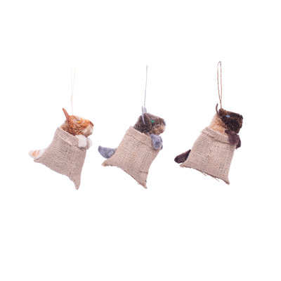 Ornement de figurine suspendue sac de buri à chargement catid