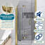 32 po X P 72 po Porte de douche semi-sans cadre H H