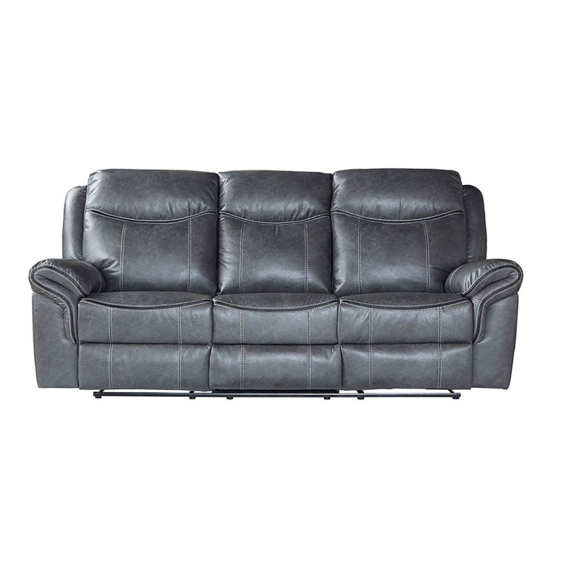 Canapé inclinable double 8692 avec console centrale rabattable, ports USB, prises et tiroir de rangement caché