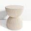 Tables de bout beiges MGO, table d'appoint sablier moderne pour la maison-277717416