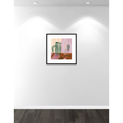 «Jug and Champagne Flutes Print» par Violets Print House