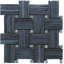 Landscape Wonder 0.75" x 4" Black Slate Novelty Mosaic Wall & Floor Tile