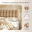 Tête de lit capitonnée Cloud pour lit simple - Doublure en molleton effet peluche, fixation murale sans perçage, rembourrage en mousse haute densité-1123116001-1300397954