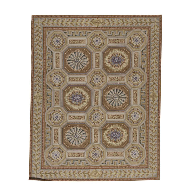 Hand Knotted Wool Geometric Area Rug