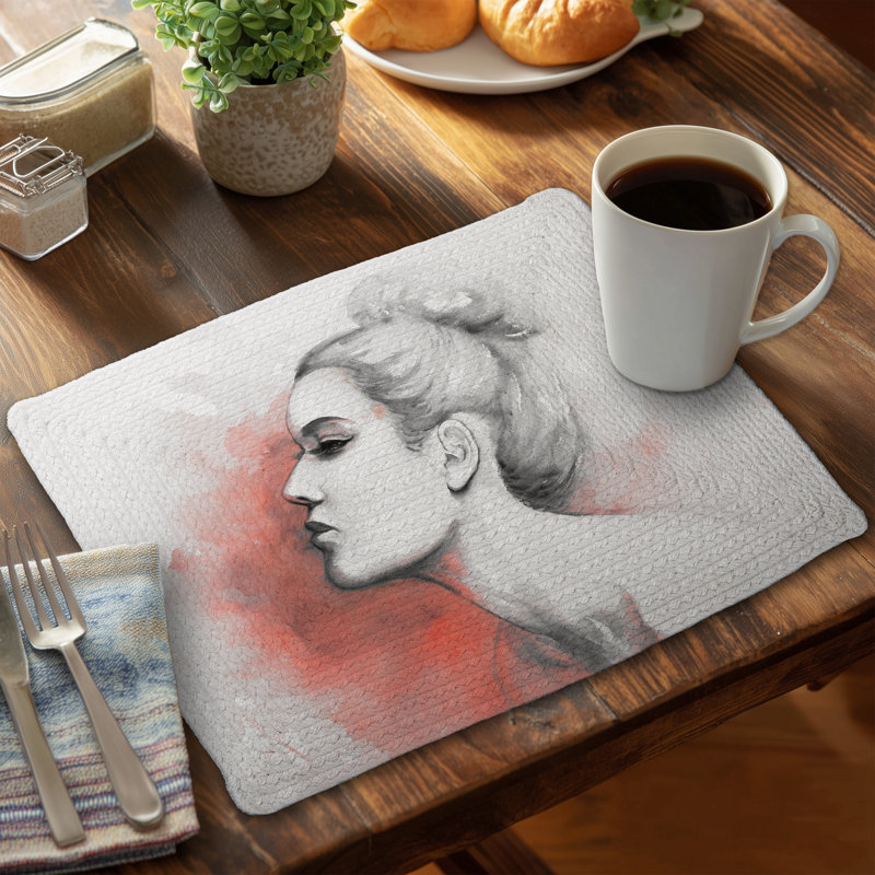 Deliberation Braided Polyester Placemat - Illustrative Decor