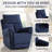 Hawn 33.5'' Wide Modern and Super Soft Swivel and Rocker Manual Recliner Chair-209840445