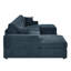 Canapé modulaire surdimensionné en forme de U 120 po en velours côtelé modulaire avec méridienne double, canapé en chenille moderne à 4 places et 2 coussins-2090681777