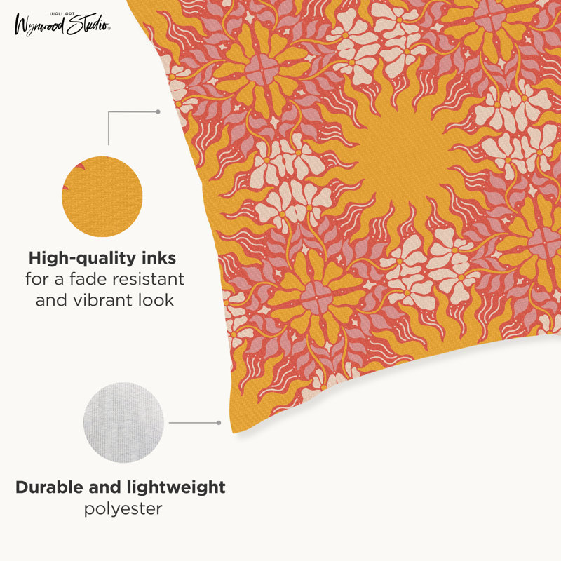 Housse de coussin géométrique en polyester