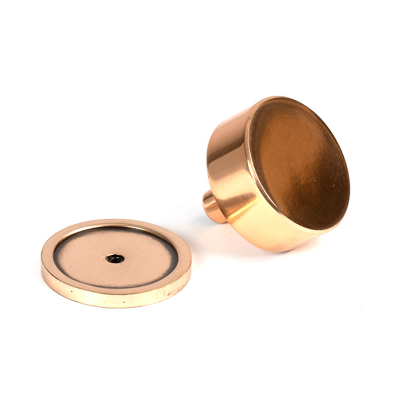 Round Knob, 4 cm, Polished Bronze